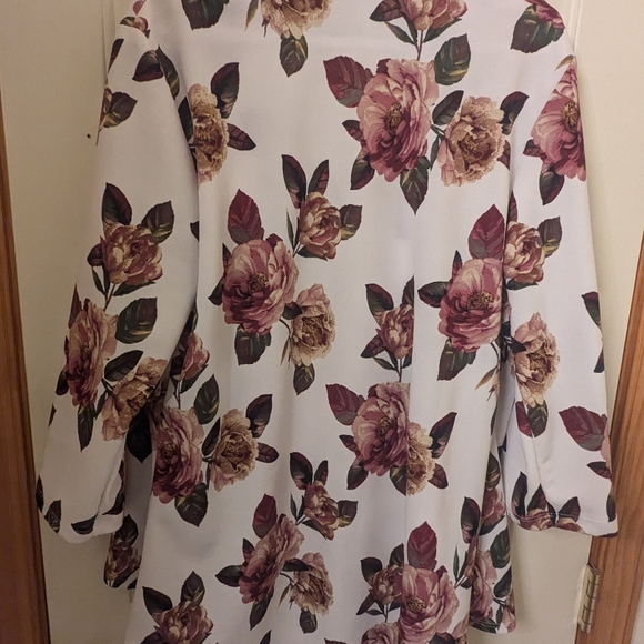 NY Invasion Open Angled Rose Blazer Size 2X - Picture 3 of 5